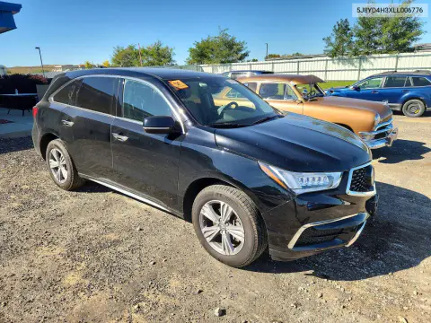 2020 Acura Mdx VIN 5J8YD4H3XLL006776 фото 4