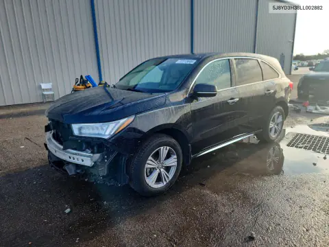 2020 Acura Mdx VIN 5J8YD3H38LL002882 фото 1