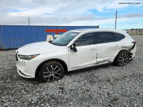 5J8YD9H40NL010666 — 2022 Acura MDX, Задняя часть, фото до ремонта