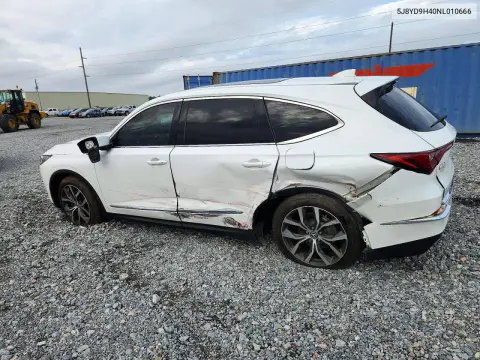 2022 Acura Mdx Technology VIN 5J8YD9H40NL010666 фото 2