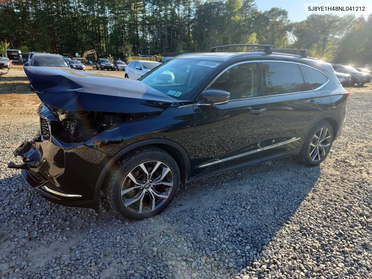 2022 Acura Mdx Technology VIN 5J8YE1H48NL041212 фото 1