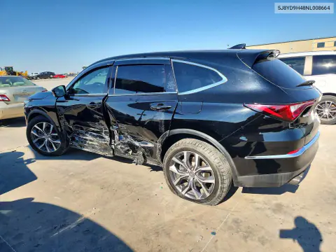 2022 Acura Mdx Technology VIN 5J8YD9H48NL008664 фото 2