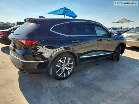 2022 Acura Mdx Technology VIN 5J8YD9H48NL008664 фото 3