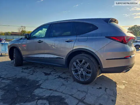 2022 Acura Mdx A-Spec VIN 5J8YE1H07NL020204 фото 2