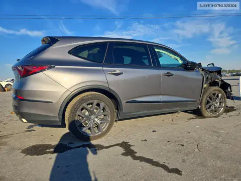 2022 Acura Mdx A-Spec VIN 5J8YE1H07NL020204 фото 3