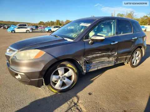 5J8TB18269A000998 — 2009 Acura RDX, Сторона, фото до ремонта