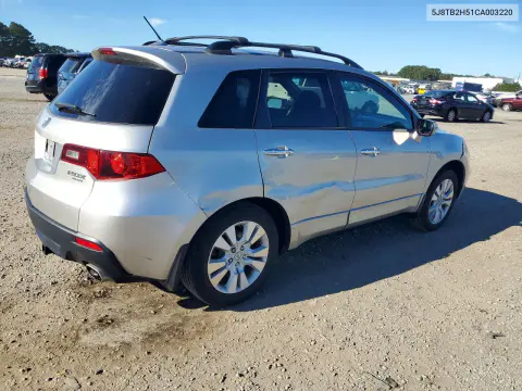 2012 Acura Rdx Technology VIN 5J8TB2H51CA003220 фото 3