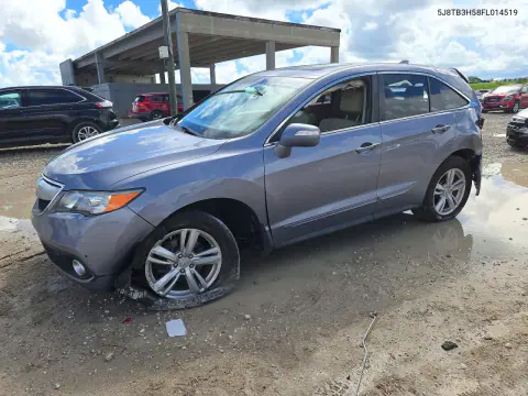 5J8TB3H58FL014519 — 2015 Acura RDX, Задняя часть, фото до ремонта
