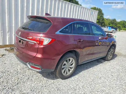 2016 Acura Rdx Technology VIN 5J8TB3H51GL001452 фото 3
