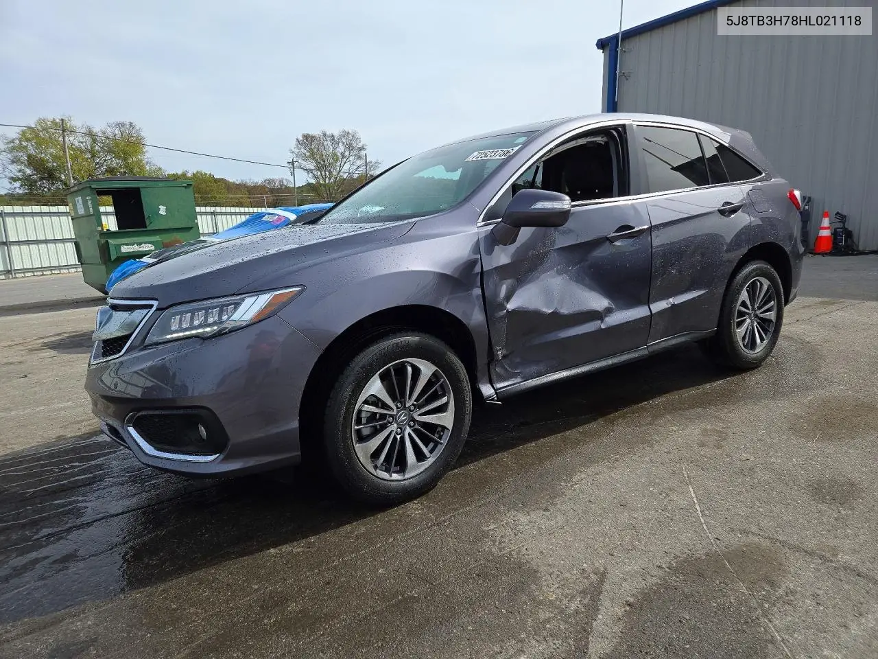2017 Acura Rdx Advance VIN 5J8TB3H78HL021118 фото 1