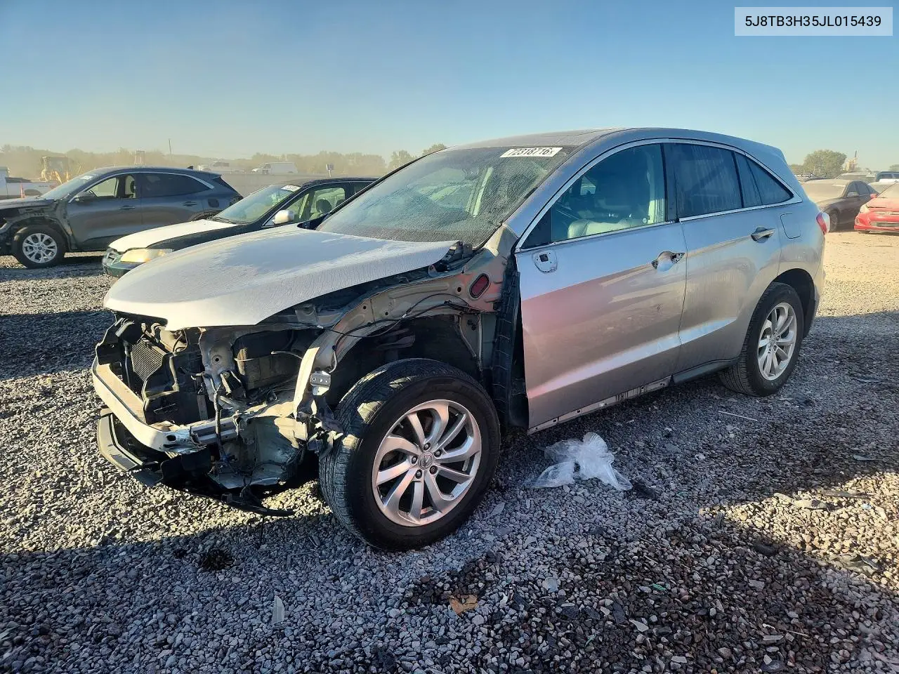 2018 Acura Rdx VIN 5J8TB3H35JL015439 фото 1