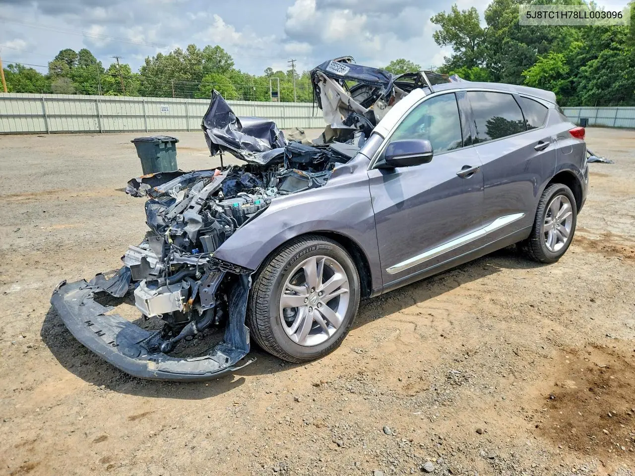 2020 Acura Rdx Advance VIN 5J8TC1H78LL003096 фото 1
