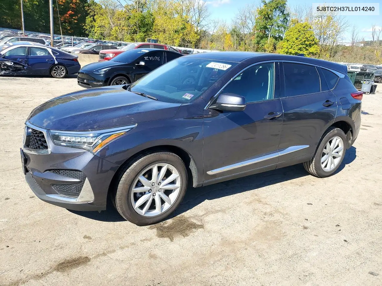 2020 Acura Rdx VIN 5J8TC2H37LL014240 фото 1