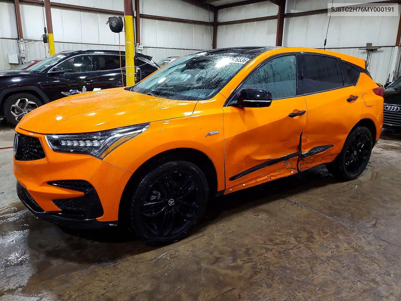 2021 Acura Rdx Advance VIN 5J8TC2H76MY000191 фото 1