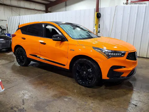 2021 Acura Rdx Advance VIN 5J8TC2H76MY000191 фото 4