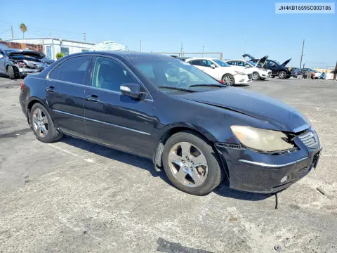 2005 Acura Rl VIN JH4KB16595C003186 фото 4
