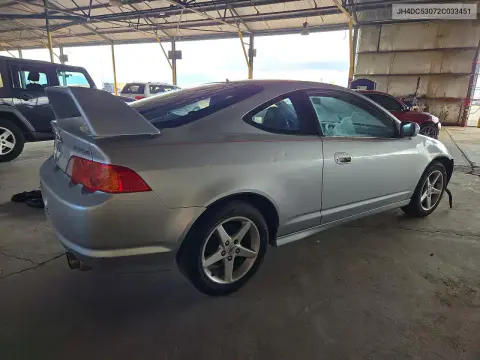2002 Acura Rsx Type-S VIN JH4DC53072C033451 фото 3