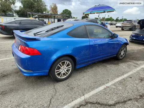2006 Acura Rsx VIN JH4DC54876S019324 фото 3