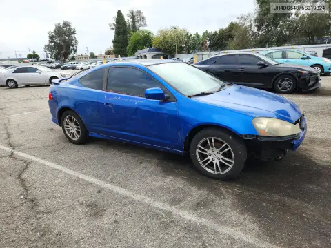 2006 Acura Rsx VIN JH4DC54876S019324 фото 4