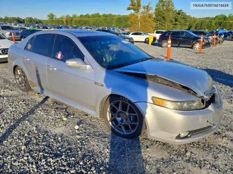 2007 Acura Tl Type S VIN 19UUA76597A016634 фото 4