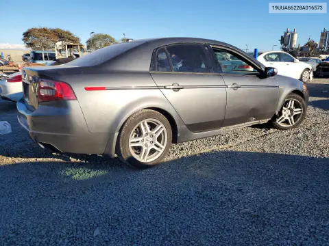 2008 Acura Tl VIN 19UUA66228A016573 фото 3