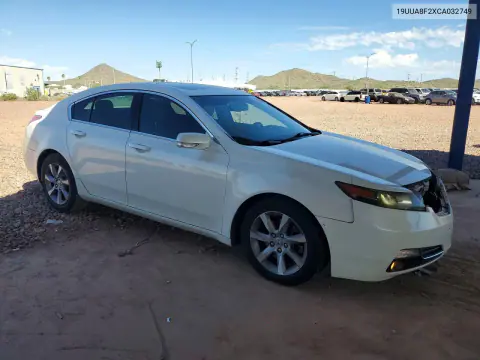 2012 Acura Tl VIN 19UUA8F2XCA032749 фото 4
