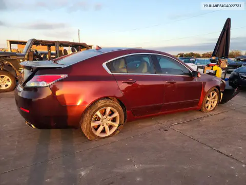 2012 Acura Tl VIN 19UUA8F54CA022731 фото 3