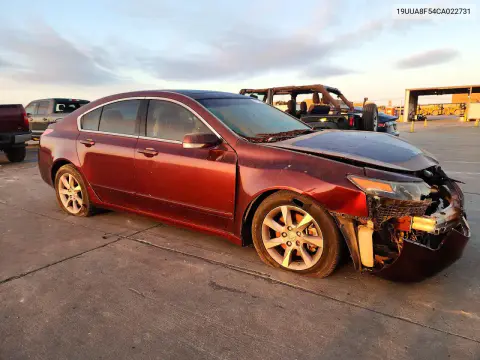 2012 Acura Tl VIN 19UUA8F54CA022731 фото 4