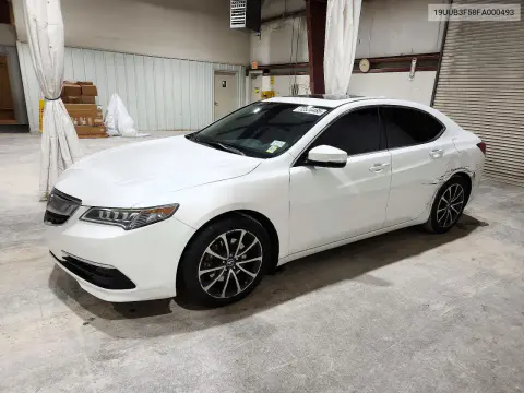 19UUB3F58FA000493 — 2015 Acura TLX, Задняя часть, фото до ремонта
