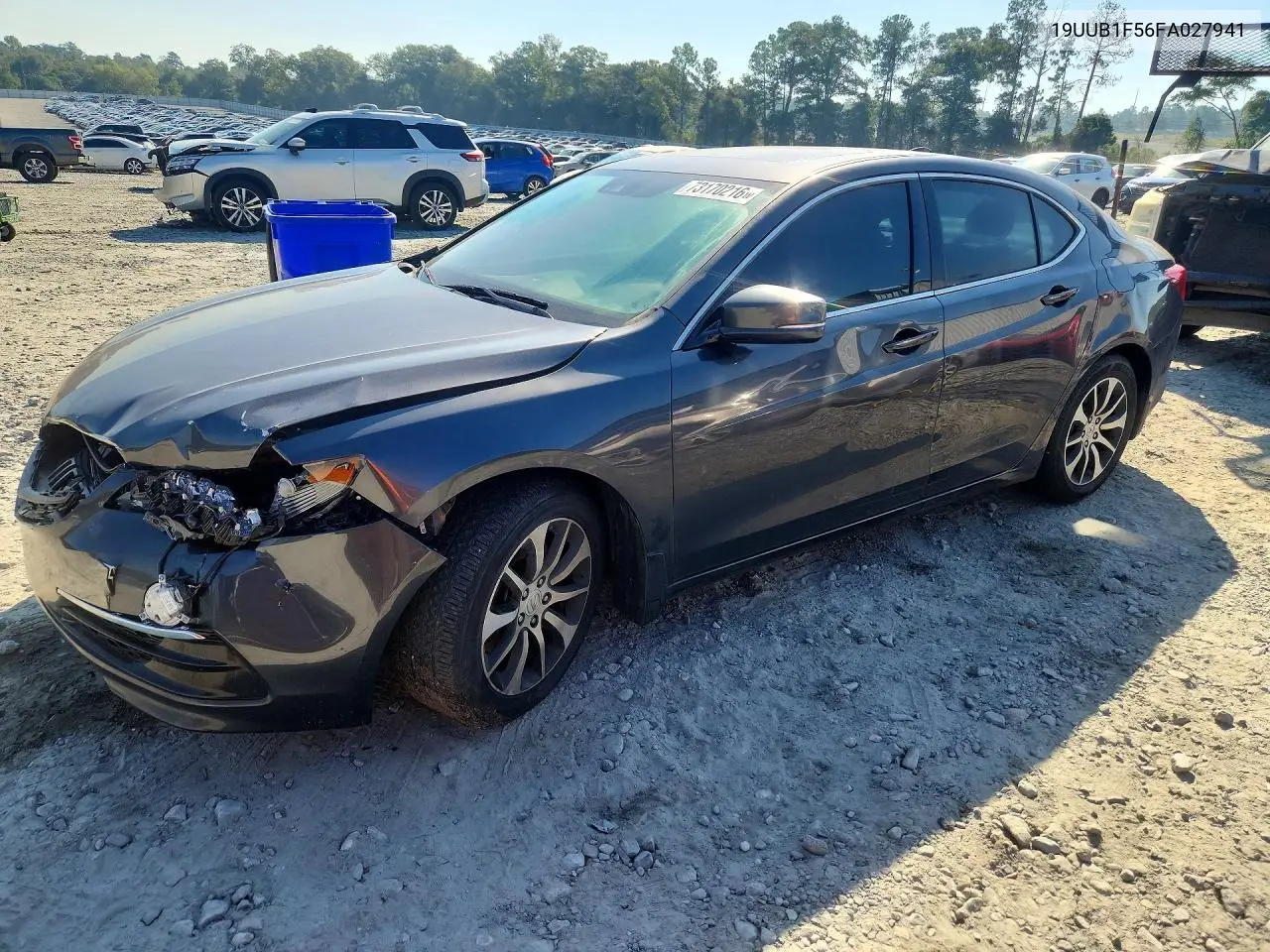 19UUB1F56FA027941 Acura TLX 2015 — повреждение Передняя часть, фото до ремонта
