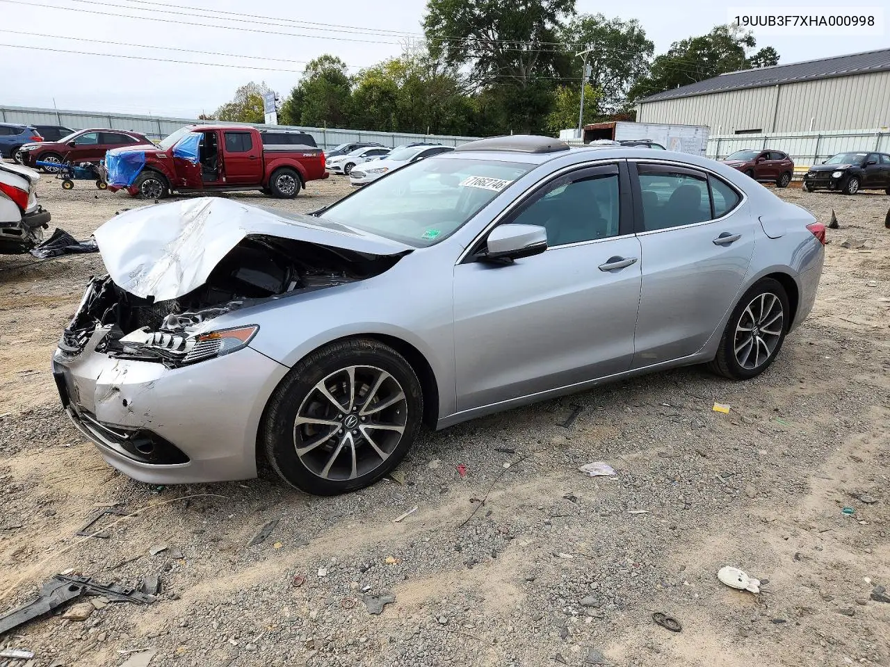 2017 Acura Tlx Advance VIN 19UUB3F7XHA000998 фото 1