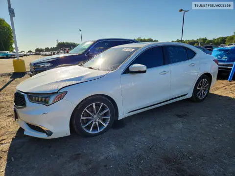 19UUB1F58JA002869 — 2018 Acura TLX, Передняя часть, фото до ремонта