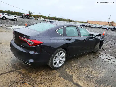 2021 Acura Tlx Technology VIN 19UUB6F44MA002375 фото 3