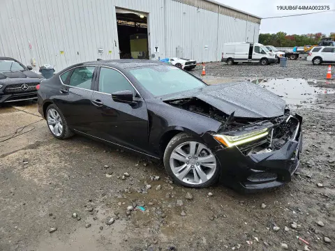 2021 Acura Tlx Technology VIN 19UUB6F44MA002375 фото 4