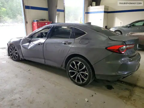 2021 Acura Tlx Technology VIN 19UUB5F43MA012289 фото 2