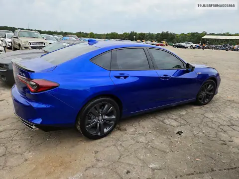 2022 Acura Tlx Tech A VIN 19UUB5F58NA005865 фото 3
