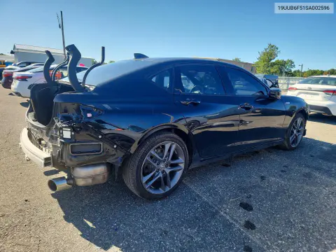 2025 Acura Tlx A-Spec VIN 19UUB6F51SA002596 фото 3