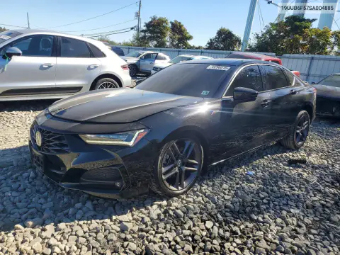 19UUB6F57SA004885 — 2025 Acura TLX, Передняя часть, фото до ремонта