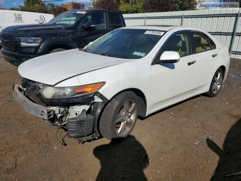 JH4CU2F63DC013353 — 2013 Acura TSX, Передняя часть, фото до ремонта