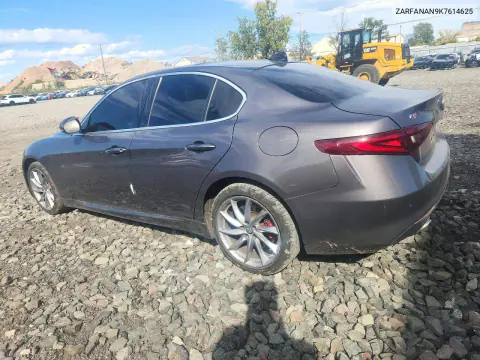 2019 Alfa Romeo Giulia VIN ZARFANAN9K7614625 фото 2