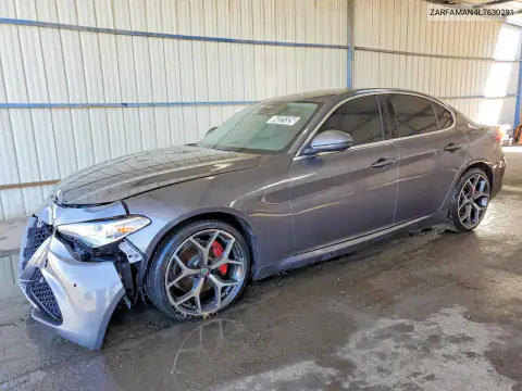 ZARFAMAN4L7630291 — 2020 Alfa Romeo Giulia, Передняя часть, фото до ремонта