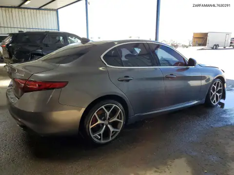 ZARFAMAN4L7630291 — 2020 Alfa Romeo Giulia, фото 3 с аукциона Copart 15.10.2026, Передняя часть