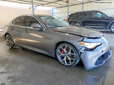 ZARFAMAN4L7630291 — 2020 Alfa Romeo Giulia, фото 4 с аукциона Copart 15.10.2026, Передняя часть