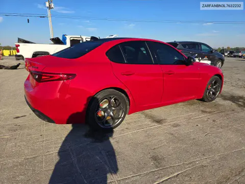 2020 Alfa Romeo Giulia Ti VIN ZARFANBN3L7632232 фото 3