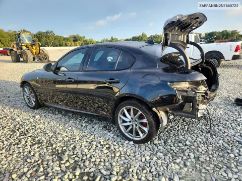 2022 Alfa Romeo Giulia Super VIN ZARFANBN2N7660722 фото 2