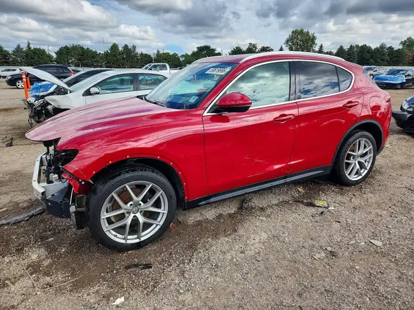 ZASFAKBN9J7B71857 — 2018 Alfa Romeo Stelvio, Передняя часть (Front End), фото до ремонта