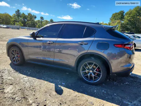 2018 Alfa Romeo Stelvio Ti Sport VIN ZASFAKNN5J7B88151 фото 2