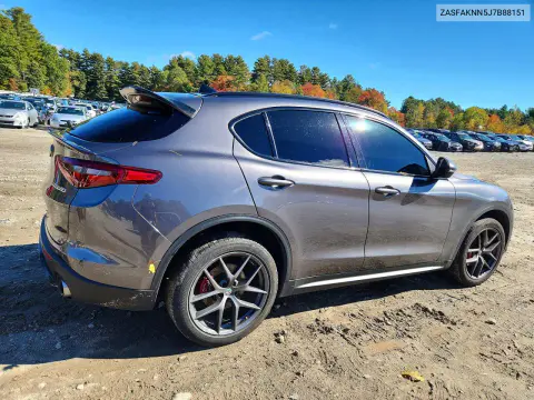 2018 Alfa Romeo Stelvio Ti Sport VIN ZASFAKNN5J7B88151 фото 3