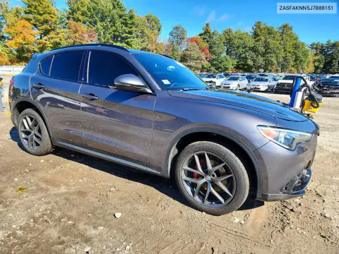 2018 Alfa Romeo Stelvio Ti Sport VIN ZASFAKNN5J7B88151 фото 4