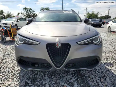 2019 Alfa Romeo Stelvio VIN ZASPAJAN7K7C43480 фото 5